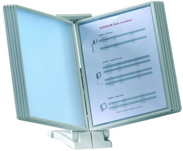 Q-connect A4 Registersystem Tischständer hellgrau
