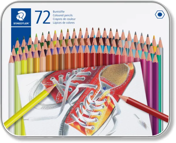 Staedtler Buntstifte in einer Metallbox 72 Stk.