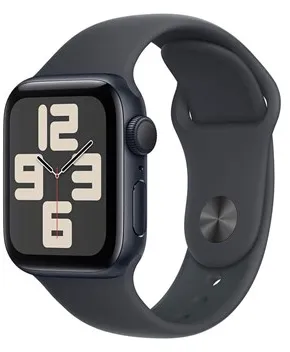 Apple Watch SE GPS 40mm - Mitternacht Aluminiumgehäuse mit Mitternacht Sportarmband - M/L